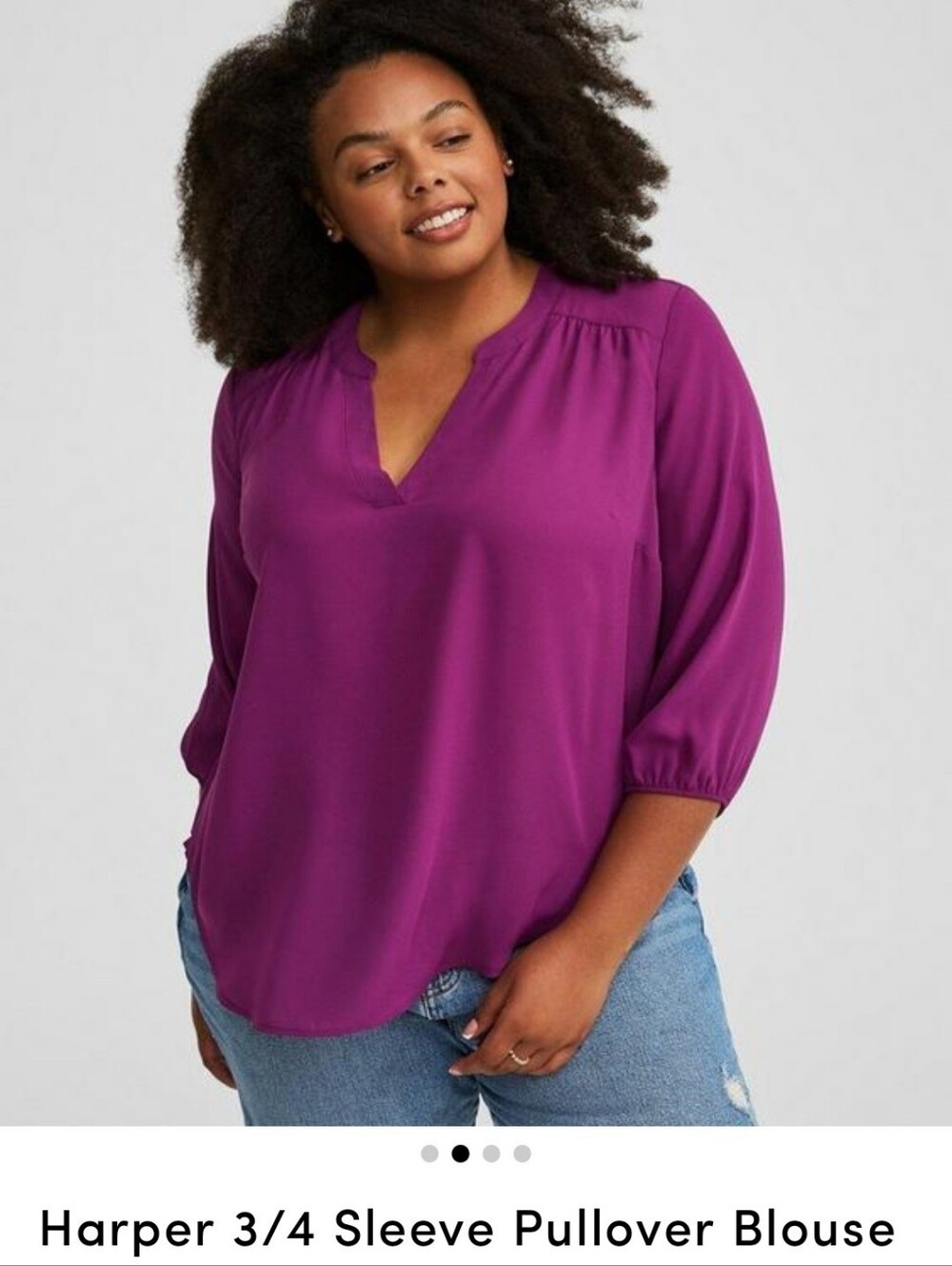 Torrid NWT Fuchsia Harper Top in Size 4
